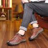 Large-Size New Men's Hiking Shoes – Casual Athletic Sneakers, Fashionable Lace-Up British Style Trendy Footwear for Men