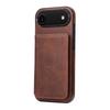 For iPhone Air Case Card Holder Kickstand PU Leather + TPU Phone Cover