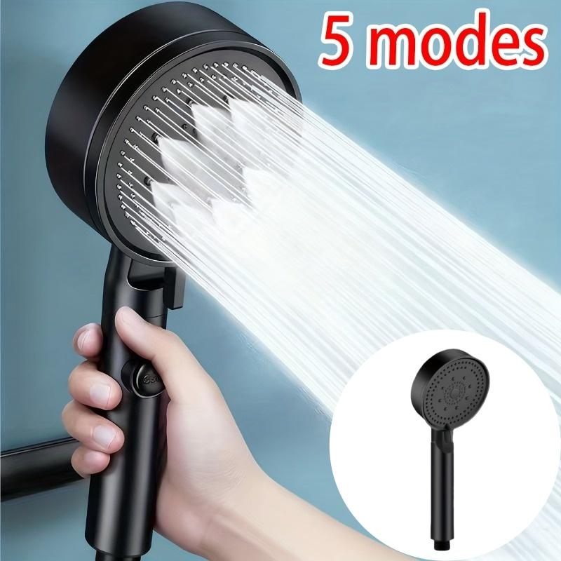 High-Pressure Showerhead Featuring 5 Different Spray Settings - Durable Rainfall Shower System, Easy Installation for Bathtubs
