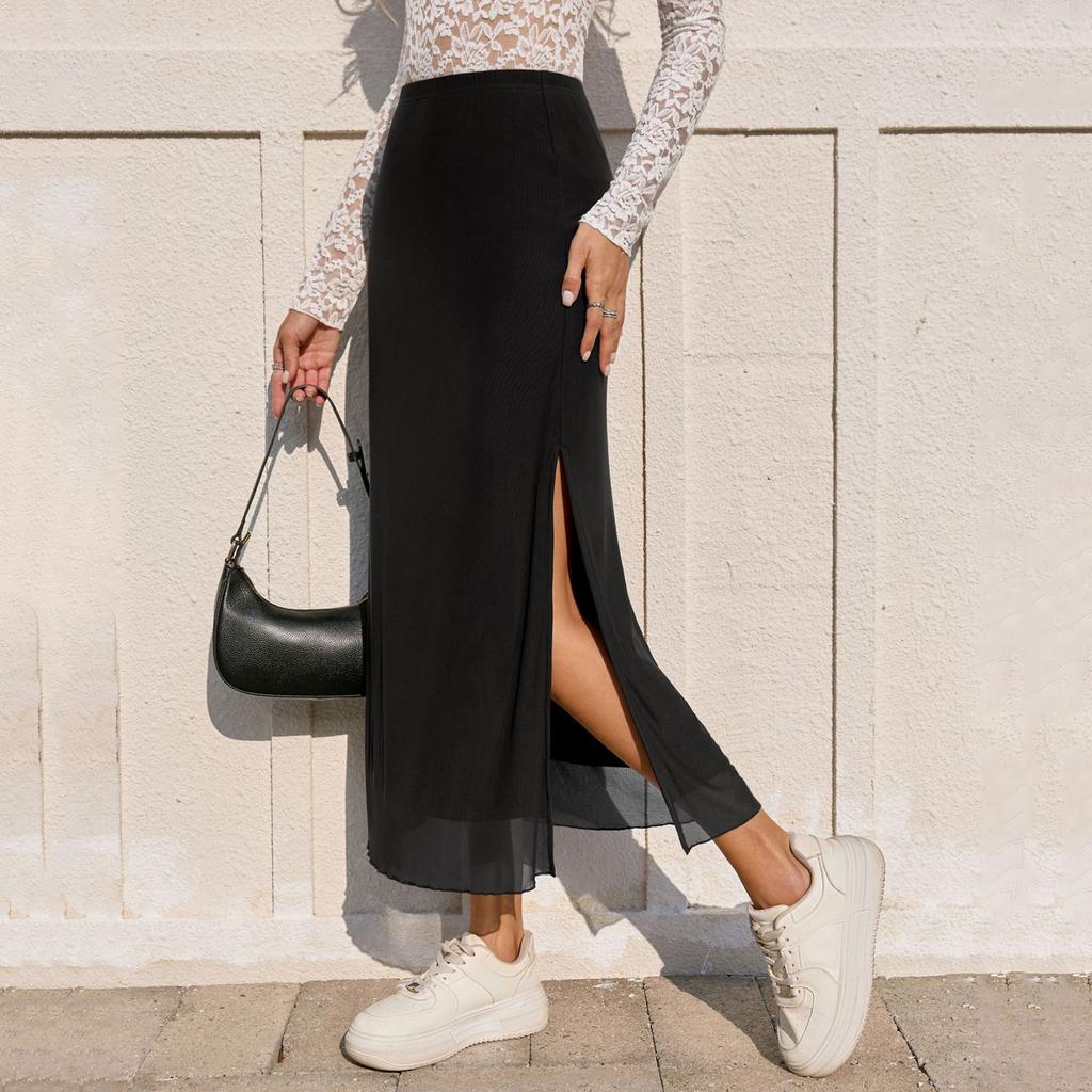 Damen Sommer Lässige Mode Figurbetontes Spitzenröckchen