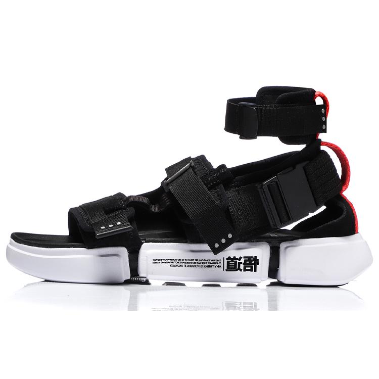 

Новая платформа LiNing Paris Fashion Apparel Zhou Пляжные сандалии Мужские Черные Белые AGBN079-2 43.5