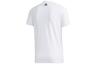 adidas T Shirts Men's White Crew Neck Moderate Straight Fit GL5622