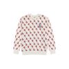 MLB Los Angeles Dodgers Vintage Floral Print Graffiti Crewneck Loose Casual Sweatshirt Unisex sweatshirt Cream 3AMTM0231-07CRS