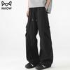 Maoren Men's Ice Silk Wide-Leg Tactical Pants