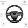 Hand Sewn Steering Wheel Cover,Fit For Toyota RAV4 SUV -2024 / Avalon - / Camry 2018-2024 / Corolla -2025,Non-Slip Breathable Microfiber Leather