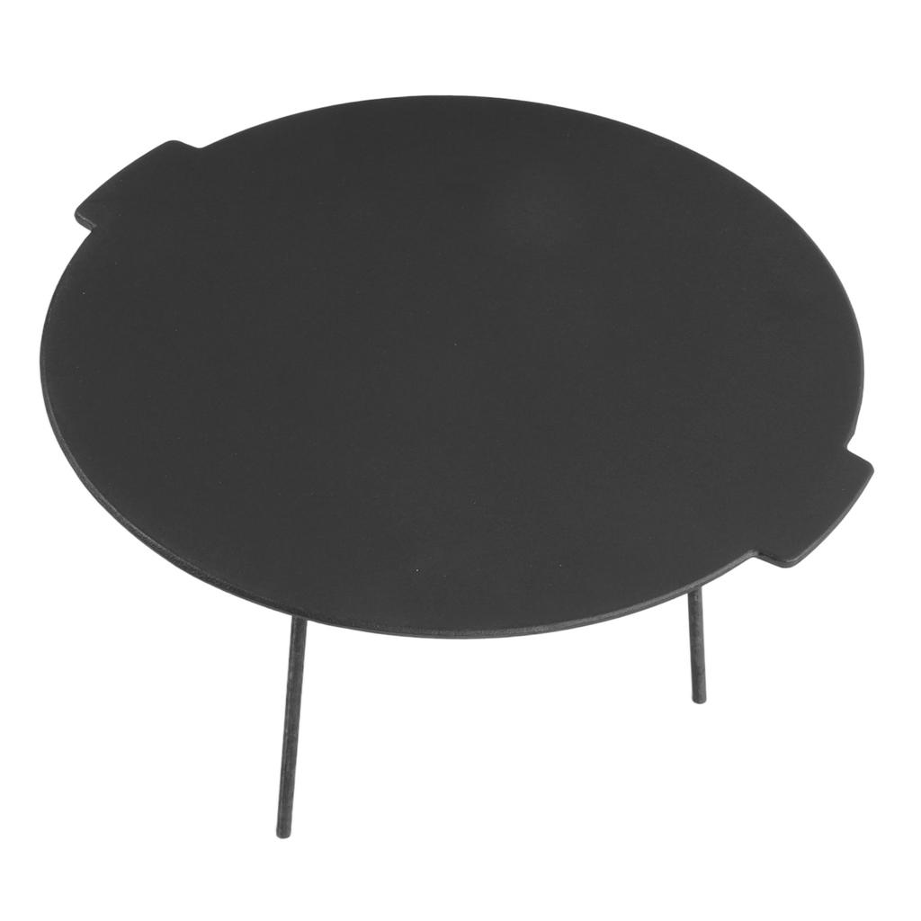 BBQ Grilovací pánev Nepřilnavá Odolná Žáruvzdorná Litinová Kulatá BBQ Grilovací deska pro Vnitřní a Venkovní použití