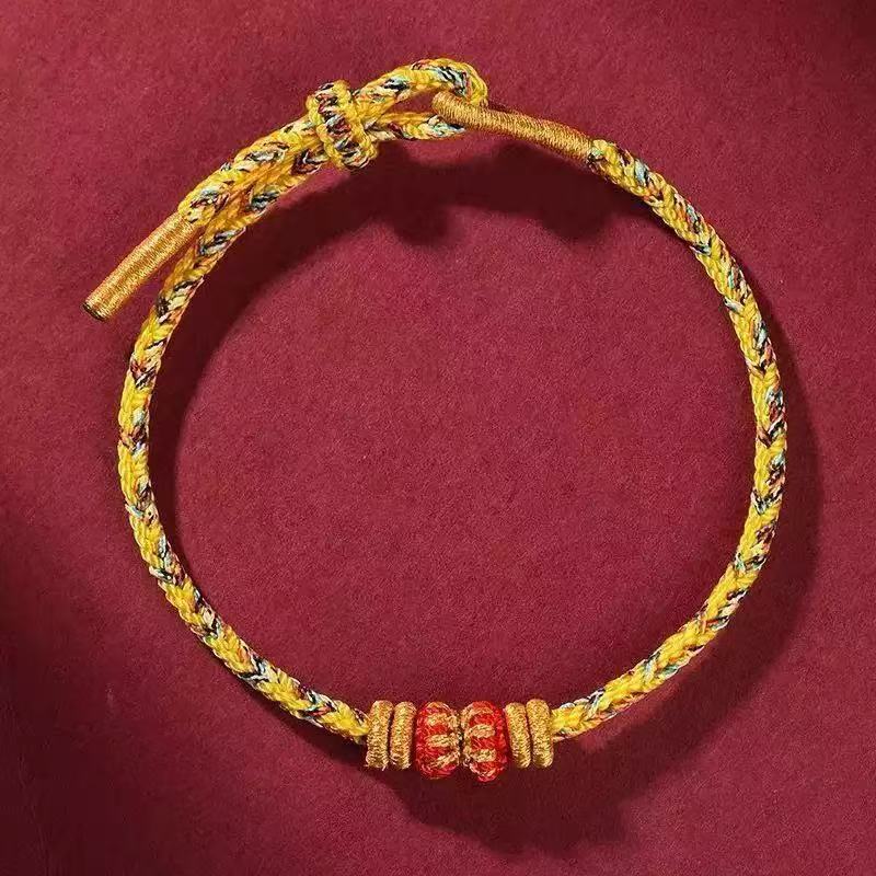 Braided Coloful Rope Lucky Adjustable Bracelet Bangle Women Men Friends Lovers Gift