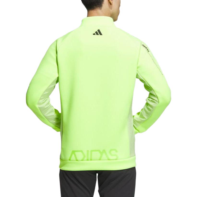 adidas Jackets Men's Neon Green Stand Collar Moderate Other HY0973