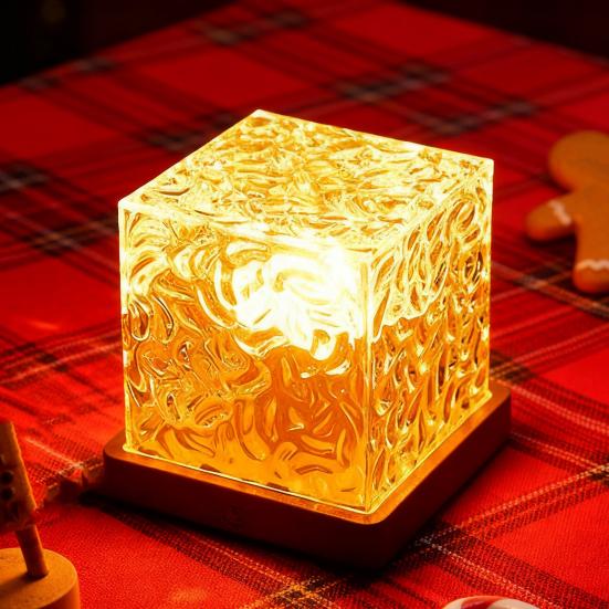 Ocean Wave Projection Lamp 16 Colors Water Ripple Ambient Night Light for Bedroom Kids Room Meditation Yoga Home Decor