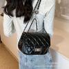 This year's popular diamond checkered chain small fragrance fashion small bag women's 2025 new trendy temperament one-shoulder crossbody bag