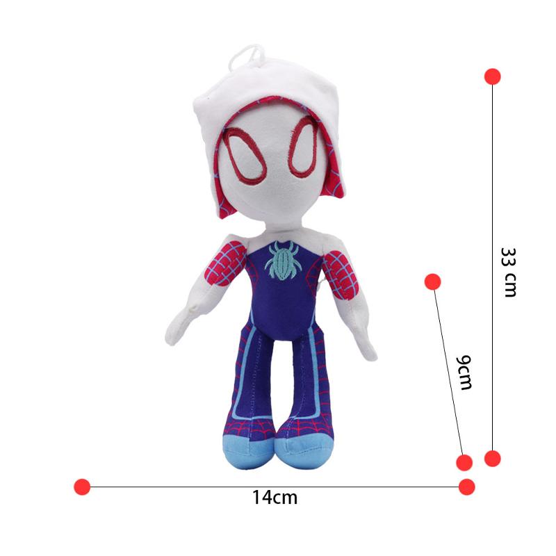 30cm Marvel Spiderman Plush Toy Soft Stuffed Cartoon Stuffeds Dolls Large Plushs Boy Cloth Dolls Pillow Kids Christmas Gift