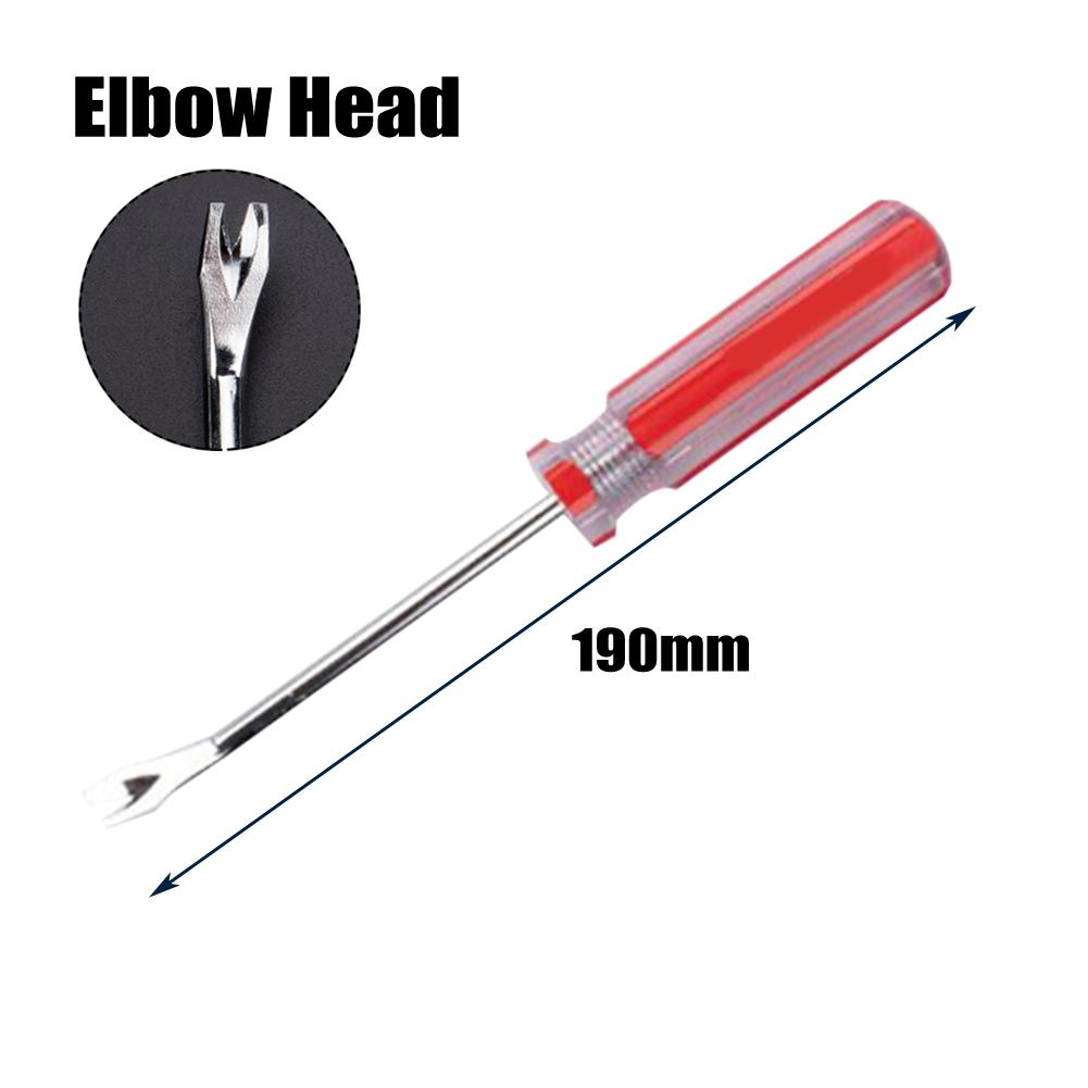 V-Type Screwdriver Puller Remover Nail Puller Pry Tool Steel Screwdriver Repair Hand Tool Straight Elbow Head For Pull Nails