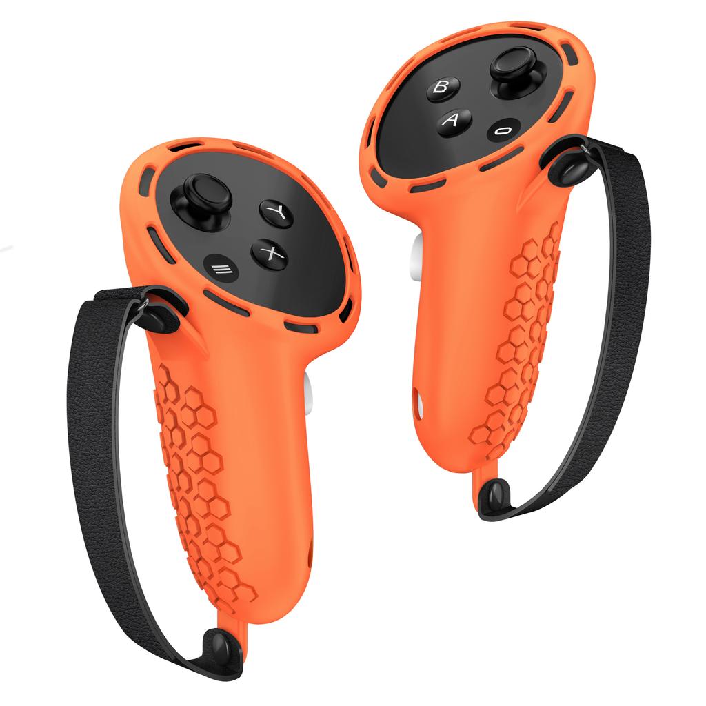 1 Pair Non-Slip Silicone Sleeve for Meta Quest 3/3S VR Handle Controller Case Cover