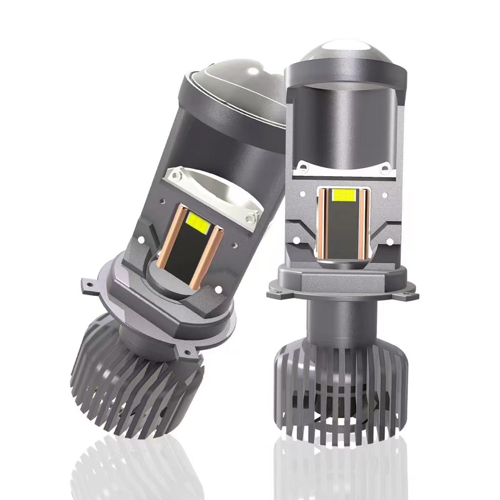 150W H4 LED Projector Headlight Lens with Fan Cooling Canbus Lamp Double Copper Bulb 12V 6000K Bi LED Lens For Cars Motorcycle