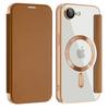 Luxury Transparent Flip Leather Wallet Magnetic Case For iPhone 17 16 15 14 13 12 11 Pro Max & 17e and 16e Slot Card Bag Covero