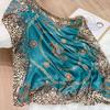90*90cm Square Silk Scarves Women Foulard Head Office Ladies Shawl Wrap Muffler Pareo Bandanna Female Chiffon Hijab Poncho Beach