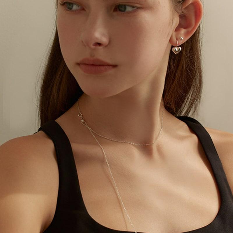 Lewe [3 Possible Styles] Three-way Mini Heart Necklace