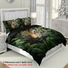 3pcs Tiger in the jungle pattern bedding set, 1 duvet cover and 2 pillowcases, for teenagers and adults bedroom, birthday gift