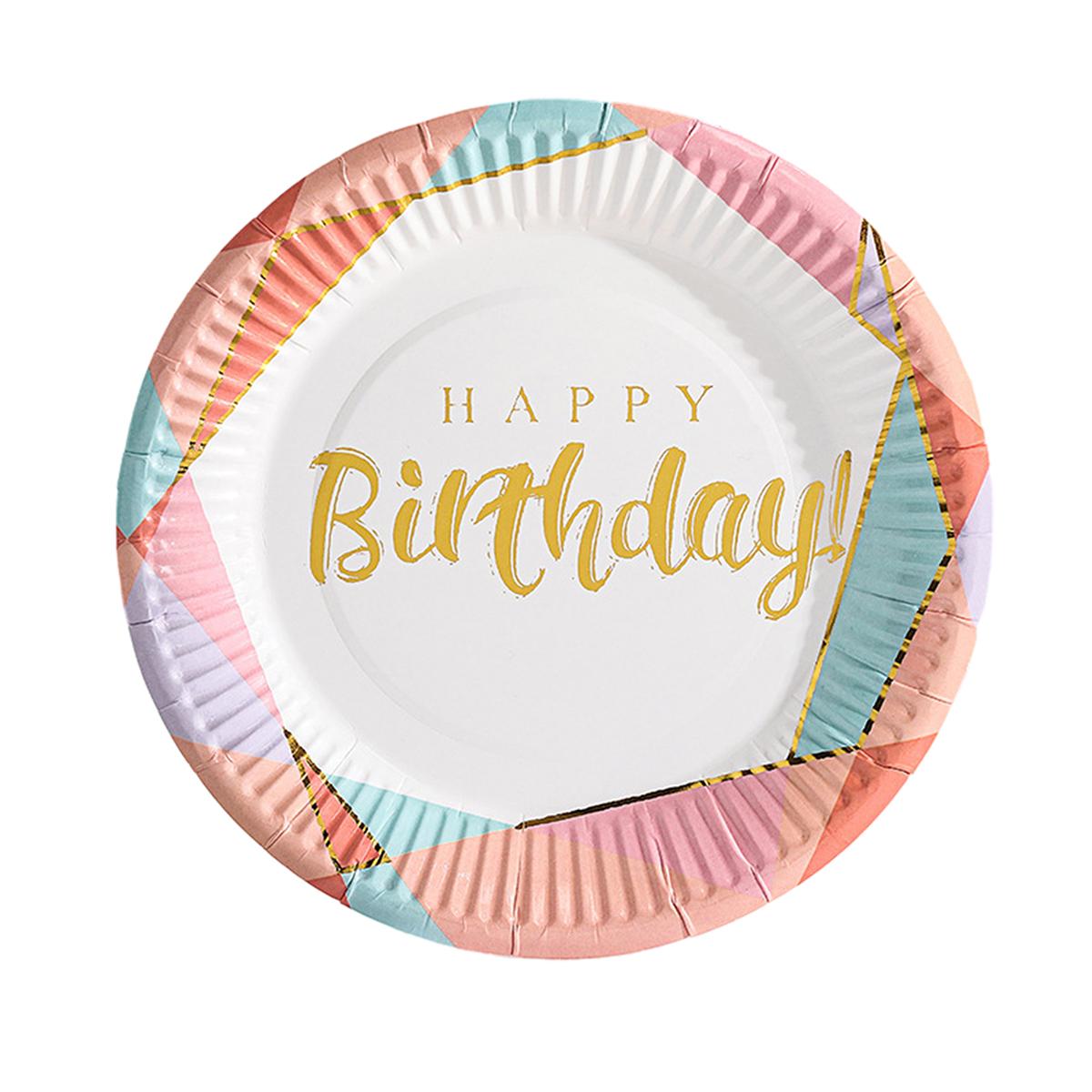 

10 шт. Принадлежности для вечеринки по случаю дня рождения Одноразовые тарелки Для празднования дня рождения Для вечеринки по случаю дня рождения 7 inch,type2