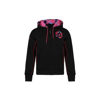 Giacca con Cappuccio in Maglia con Stampa Basket Derrick Rose Uomo Capospalla Nero FM0024
