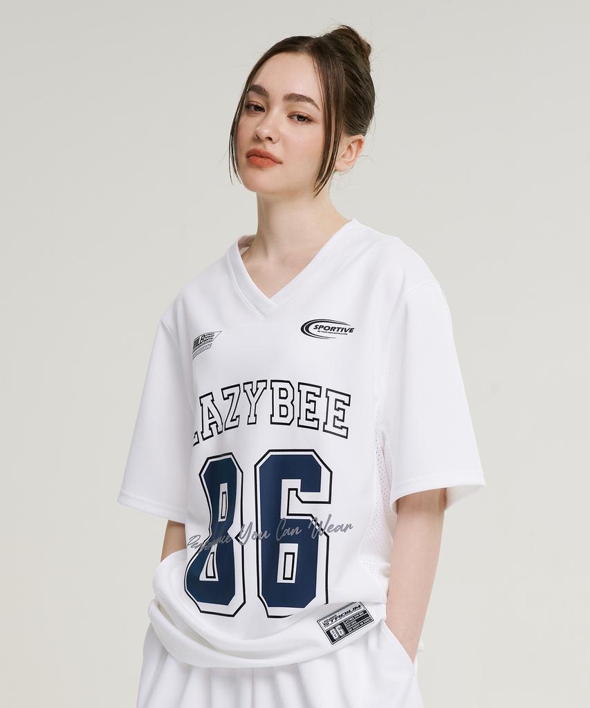Leijibi Mixed Mesh Jersey Oversized Short Sleeve W (4 Colors)