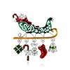 Wreath Bell Dripping Oil Women Brooch Korean Style Badge Clothes Accessories Christmas Present