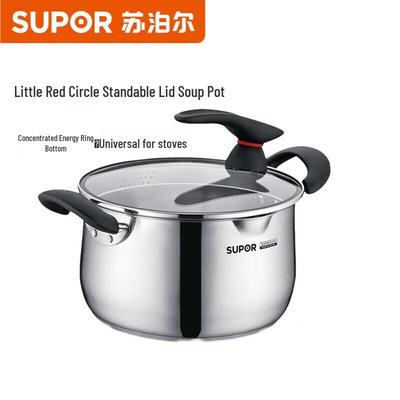 SUPOR 22cm 304 Stainless Steel Deep Soup Pot with Lid