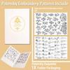 Water Soluble Flower Embroidery Patternser Animal Patterns Hand Sewing Stick and Stitch Embroidery Paper Daisy Flowers DIY