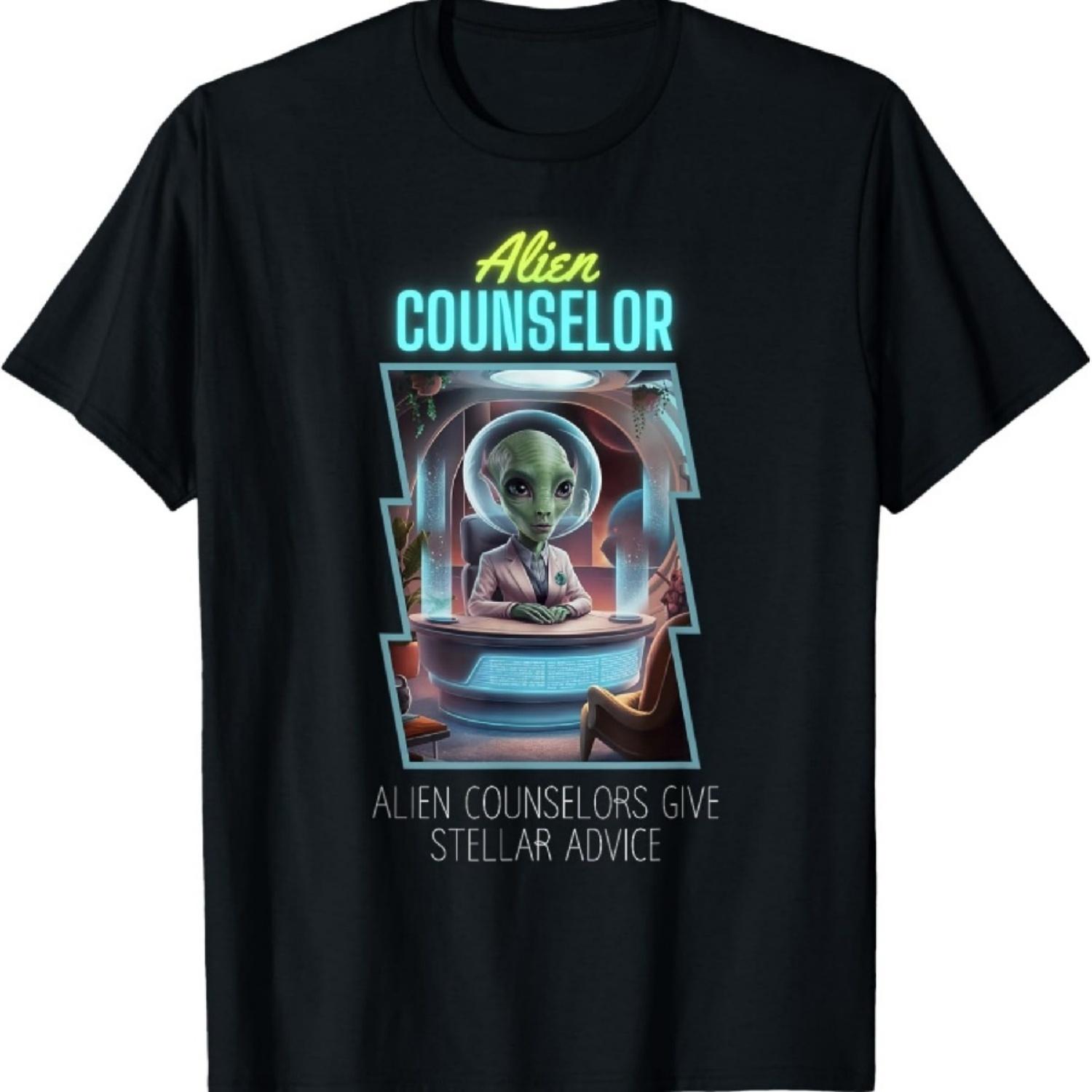 

Alien Counselor Stellar Advice Specialist Futuristic Office T-Shirt XXXXXL