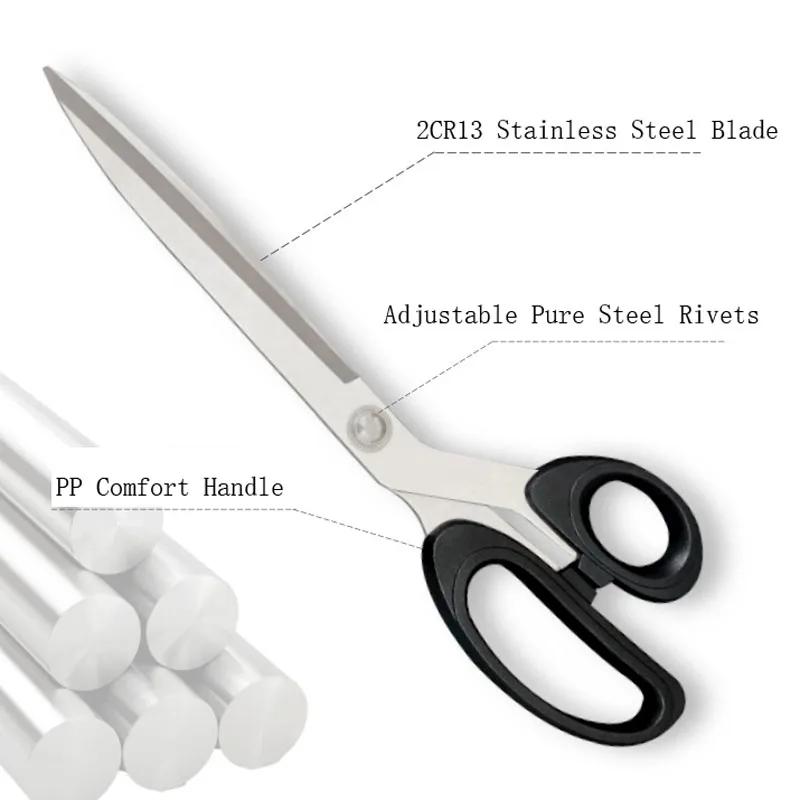 8'' 9'' 10 Zoll Lange Edelstahlklinge Haushalts-DIY Schneider Handwerk Stickerei Stoffschneider Schere für Nähen