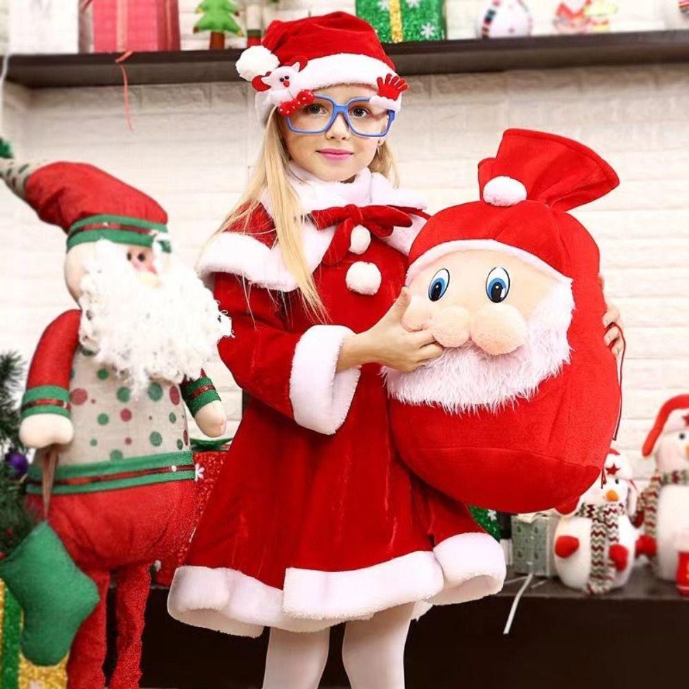 Large Capacity Santa Claus Backpack Fashion Design Xmas Candy Bag  Christmas Party