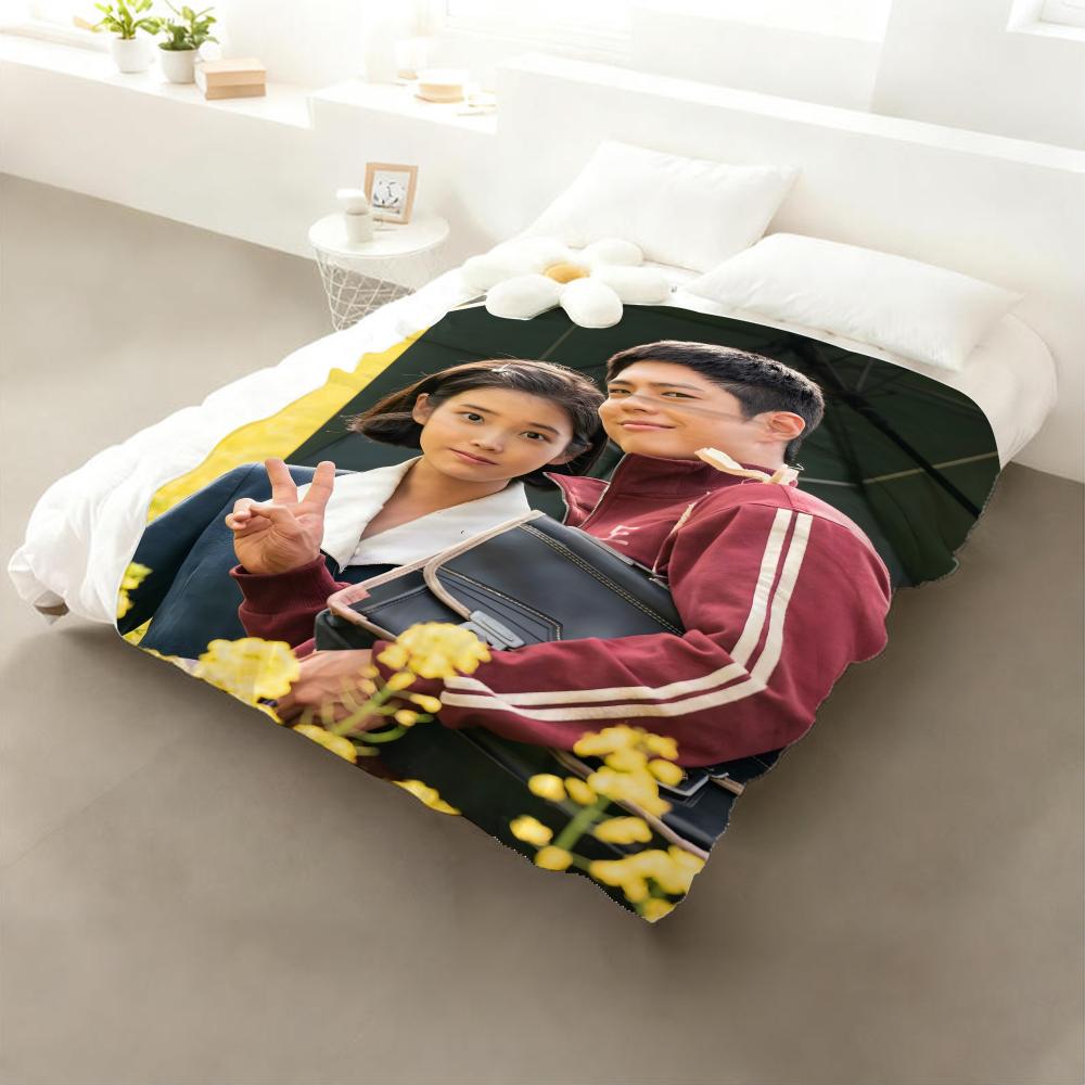 

When Life Gives You Tangerines Throw Flannel Throw Blanket: Soft Kid-Friendly Warm Anti-Static All Season Washable Couch Bed 75x90cm