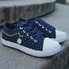 Summer Women's Hollow Denim Mesh Shoes Flat Casual Shoes Breathable Shoes Net Shoes