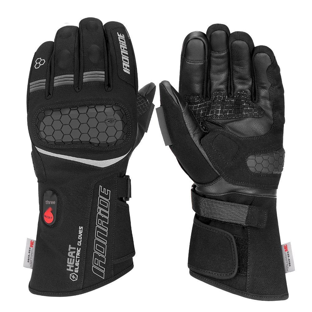Motorcycle Heated Winter Gloves: Touchscreen, Thinsulate, Velvet-Lined for Skiing and Outdoor Use