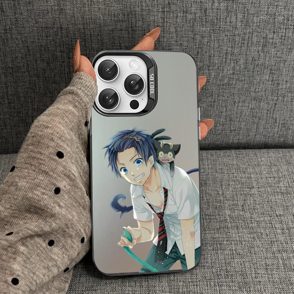 Anime Ao no Exorcist Okumura Rin Phone Case For iPhone 16 15 14 13 12 11 Pro Max X XR XSMAX 8 7 Plus Matte Shockproof Back Cover