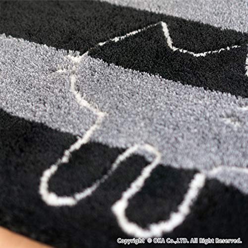 Oka (OKA) Uchineko Regular Size Litter Mat, Approx. 60 x 60 cm (White)