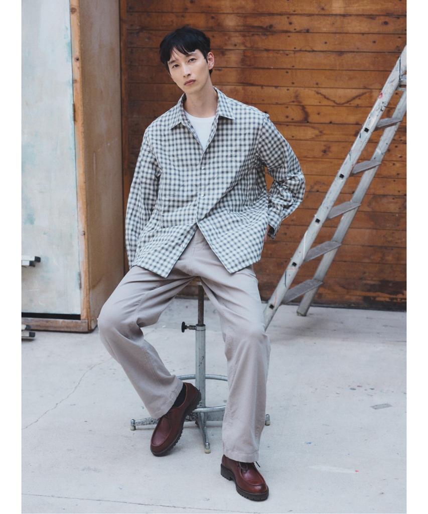 SHIFT.G Semi Wide Twill Fatigue Pants Beige