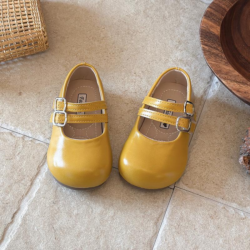 Girls' Mary Jane leather shoes, spring and autumn collection, soft-soled princess shoes, Korean-style toddler shoes, fashionable and versatile,