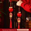 2026 Year of the Horse Persimmon Hanging Decoration for Chinese New Year - Living Room Ornaments, Spring Festival Door Bells & Small Pendants.