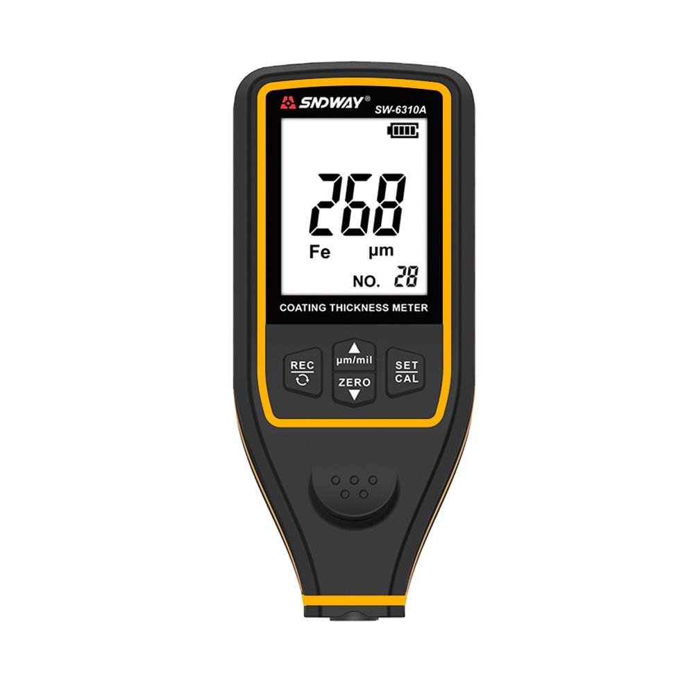 SW-6310A New Arrive Portable Digital Metal Paint Coating Ultrasonic Thickness Gauge /0~1700um Auto Paint Thickness Gauge 0~1700um, 0~67.8 mils чёрный
