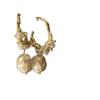 Chic 2024 Gold Foil Pearl C-Shape Earrings: Elegant French Retro Design