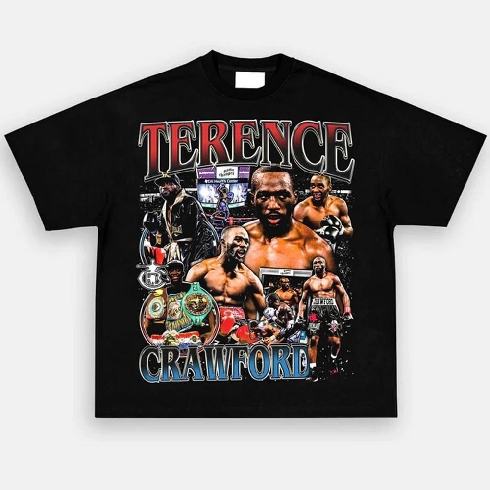 Hot Terence Crawford BUD Graphic Black Cotton T Shirt Full Size S-5XL Unisex T-Shirt S