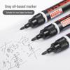 Feloran Gray Oily Marker Pen - Colorfast, Scratch-Resistant, Quick-Drying, Non-Erasable, Waterproof, for Industrial Marker Repair, 1MM