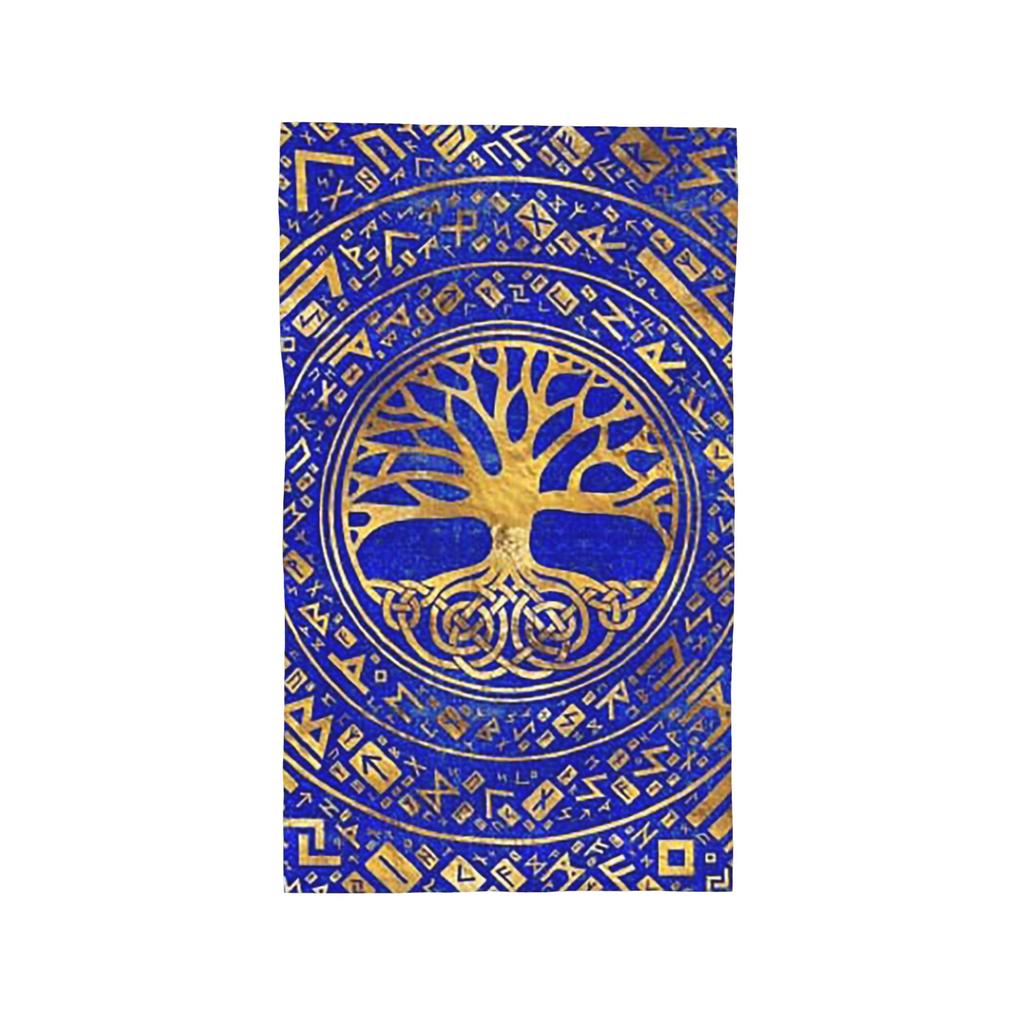 Tree of life -Yggdrasil onCelticPattern Soft Face Towel Quick Dry Pool Bath Cotton Towels Absorbent Quick