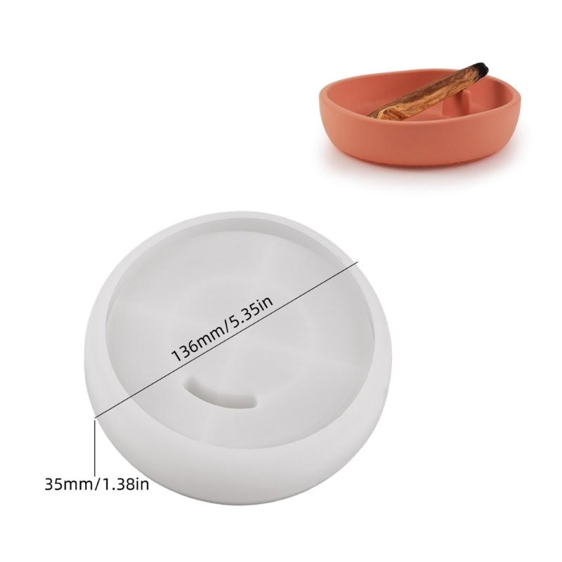 Creative Silicone Mold Candle Tray Moulds Plaster Crafting Moulds Silicone Texture Suitable for Home Decors Enthusiasts