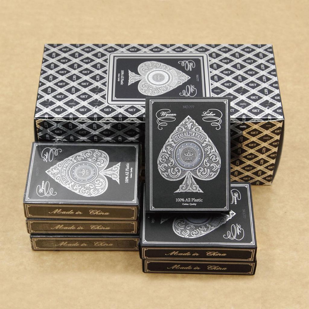 Gold Foil Texas Hold'em Playing Cards – Waterproof, Gold-Edged, Perfect for Home Games