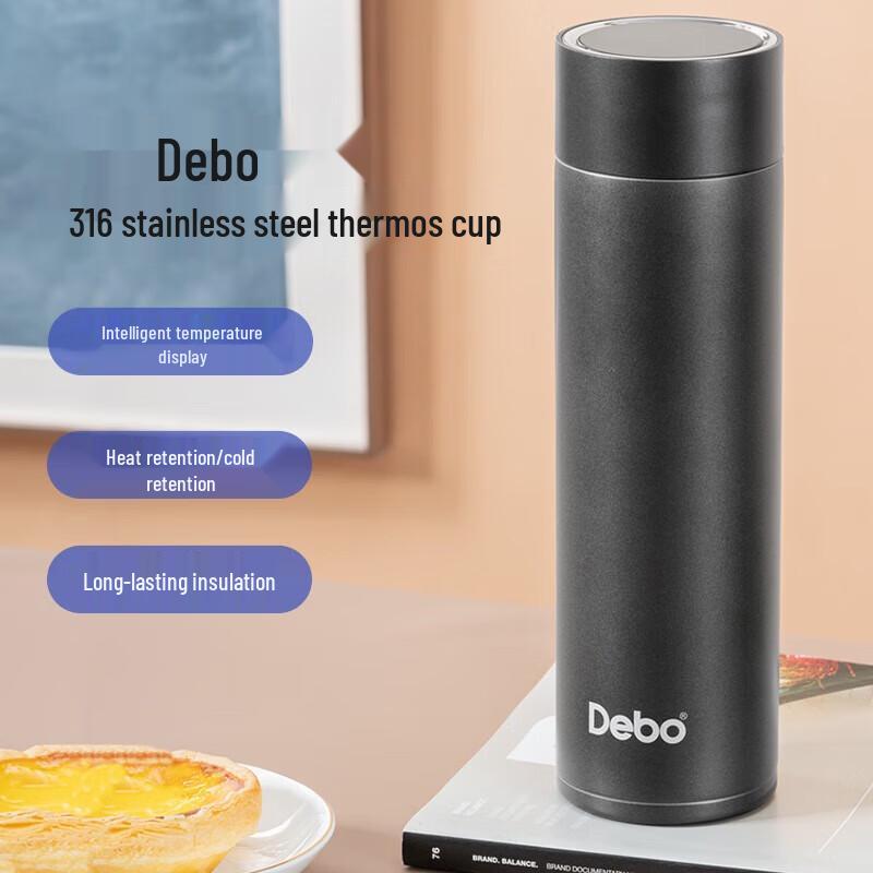 Debo Smart Temperature Display 316 Stainless Steel Thermos