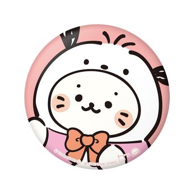 Sanrio Sirotan X Hapidanbui  Puni Puni Can Badge  Sirotan X Pochacco