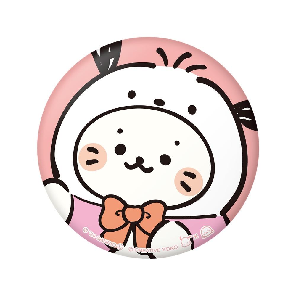 

Sanrio Sirotan X Hapidanbui Puni Puni Can Badge Sirotan X Pochacco