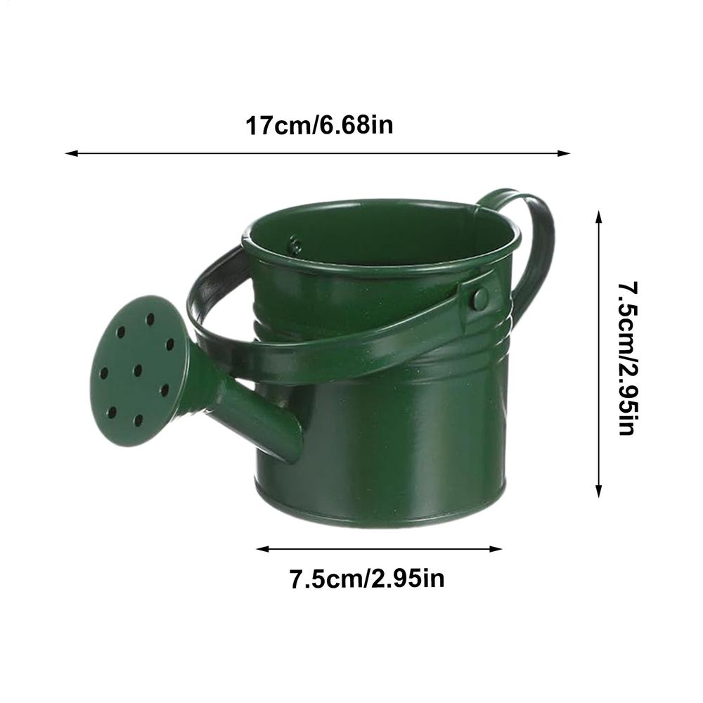 

Watering Pot Galvanized Iron Plants Watering Can Handled Gardening Tool Flower Container with Handle for Backyard Patio Lawn